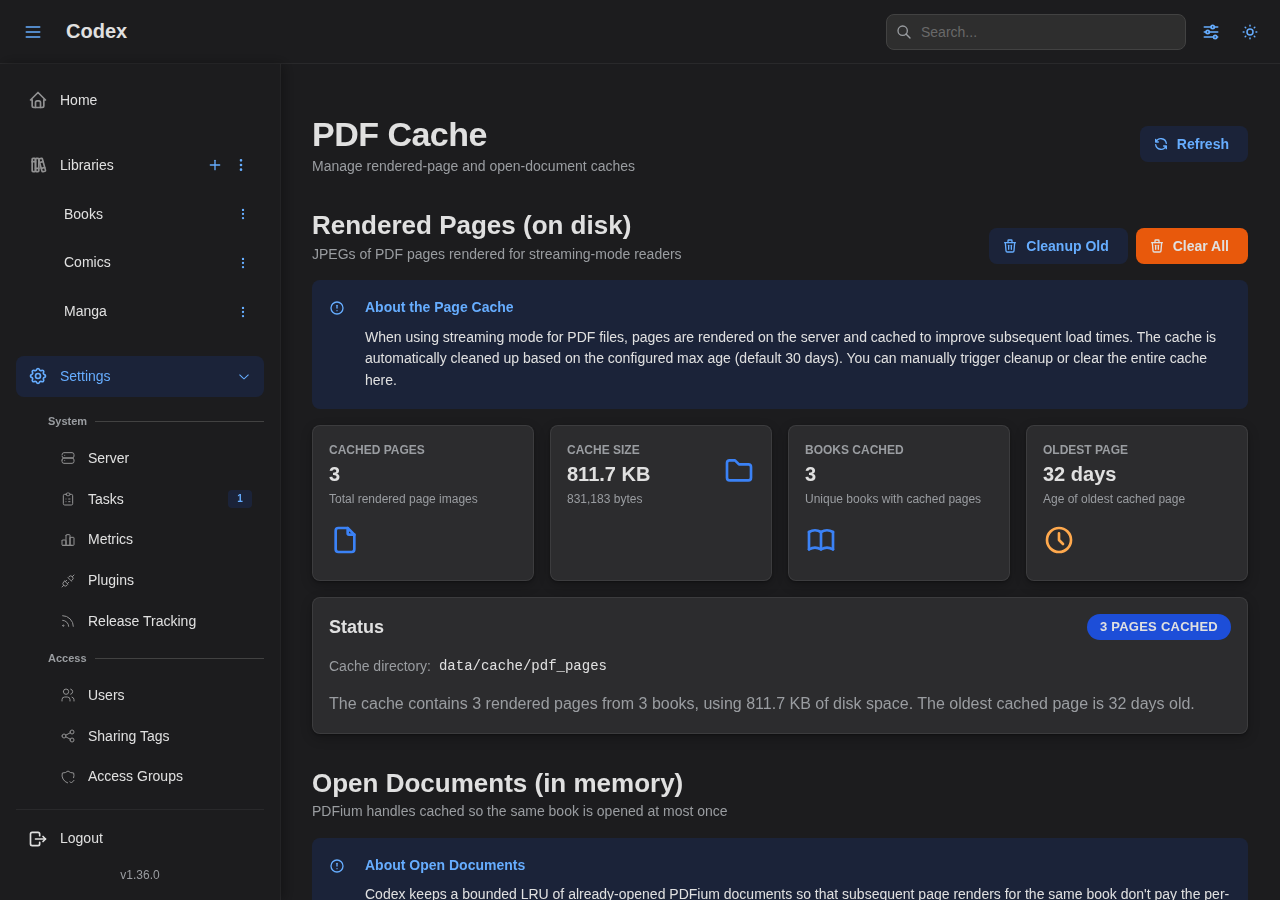 PDF Cache