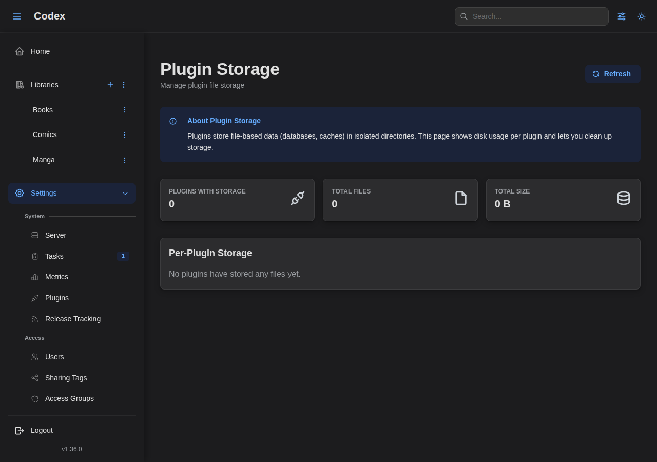 Plugin Storage