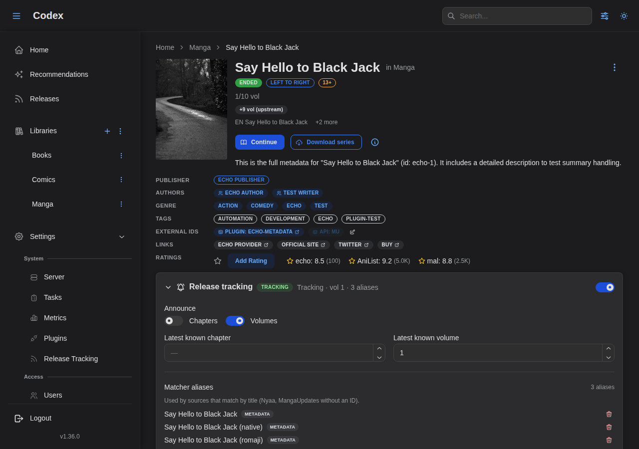 Series Tracking Enabled