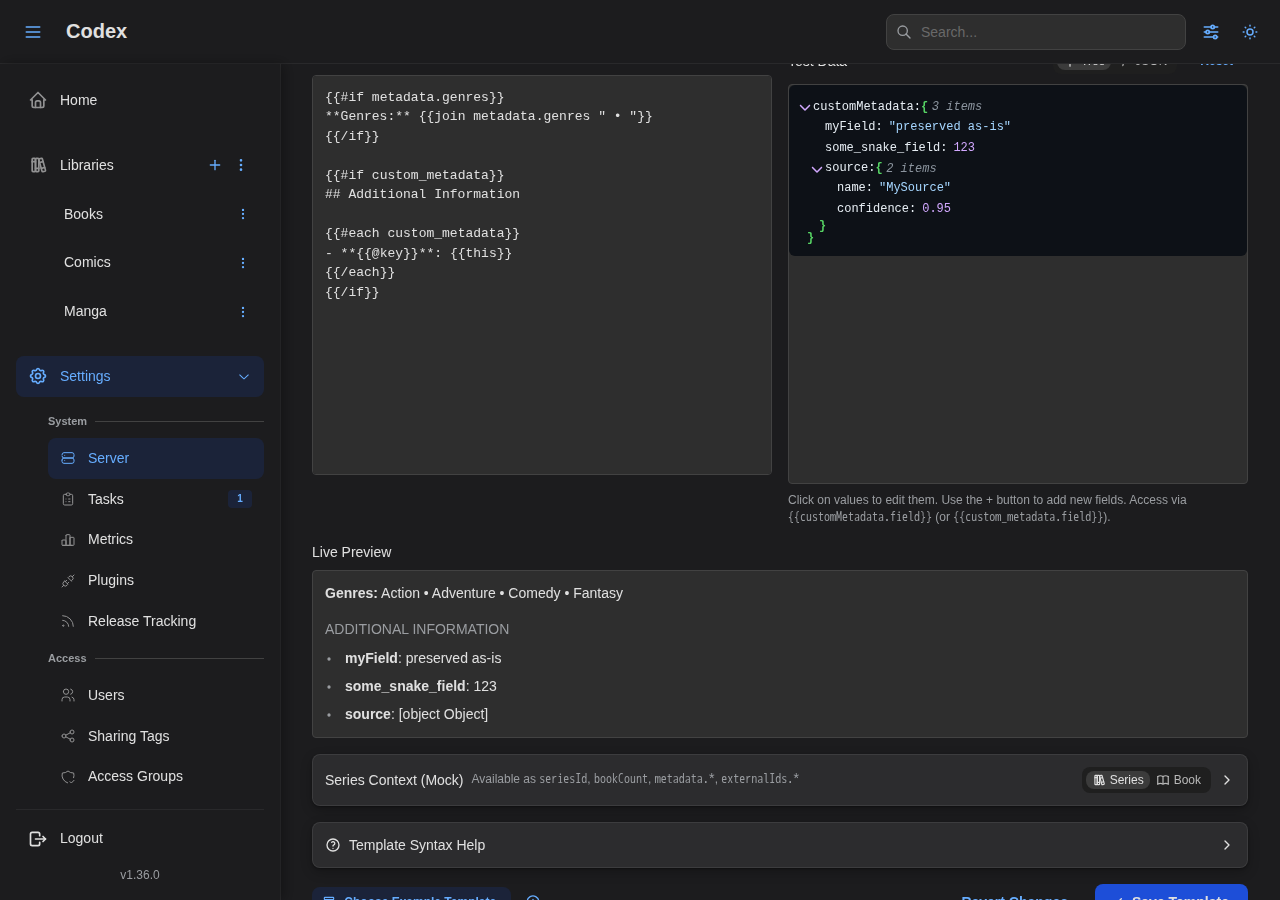 Custom Metadata