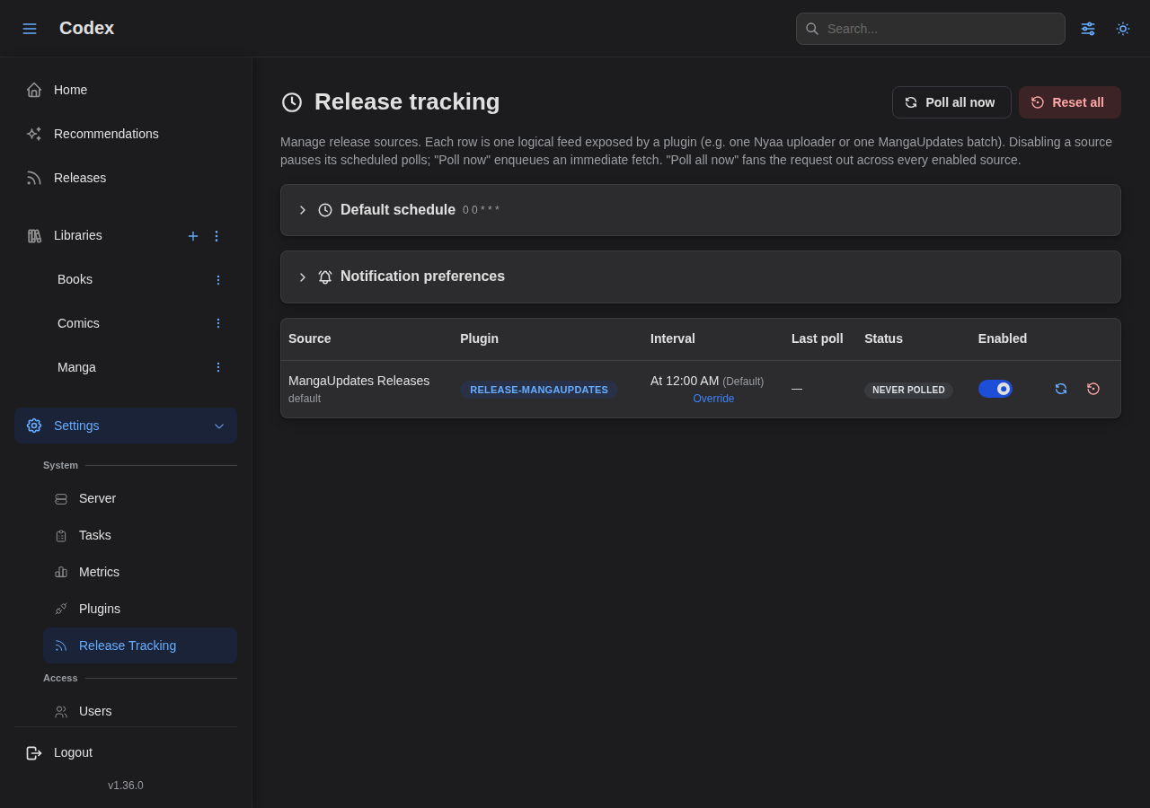 Settings Before Poll