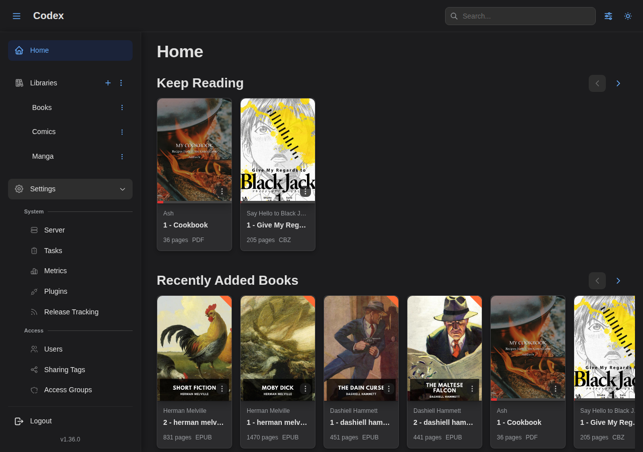 Sidebar - Settings Expanded