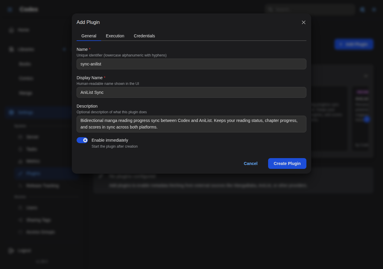 Add Sync Plugin - General
