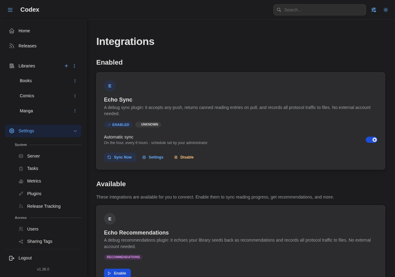 User Integrations - Automatic Sync On